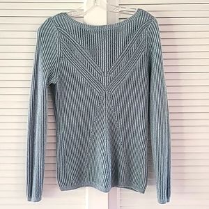 Maurice's Open Back Lg Sleeve V Neck Sweater Size Small. Pistachio Green